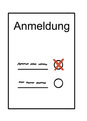 Piktogramm Anmeldung