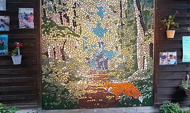 2022_Budde-Haus_Mosaik Mosaikmotiv Thema Wald Budde-Haus