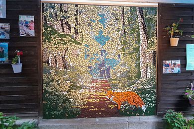 Mosaikmotiv Thema Wald Budde-Haus