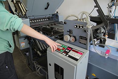Bedienung einer Druckmaschine