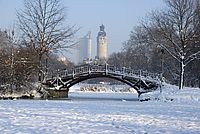 Leipzig City Park Winter
